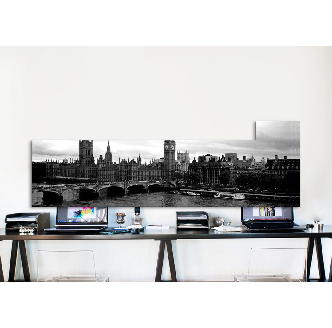 " Bridge Across A River, Westminster Bridge, Big Ben, Houses Of Parliament, City Of Westminster, London, England " by Panoramic Images 17 Stories 