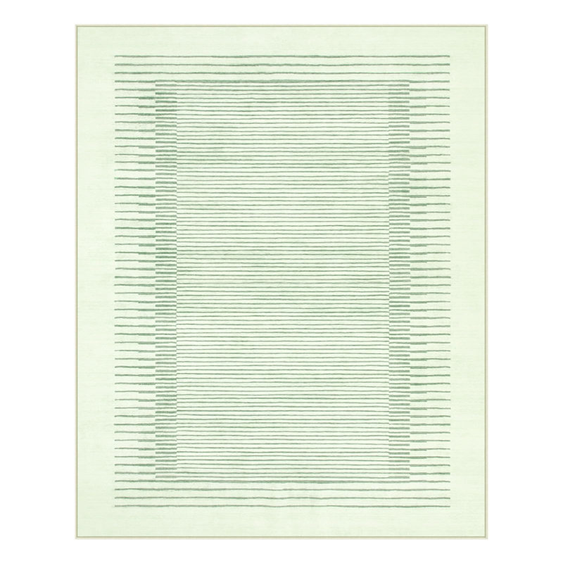 Tapis lavable à rayures berbères avec envers antidérapant Celeta Modern, Rectangulaire 8 pi x 10 pi