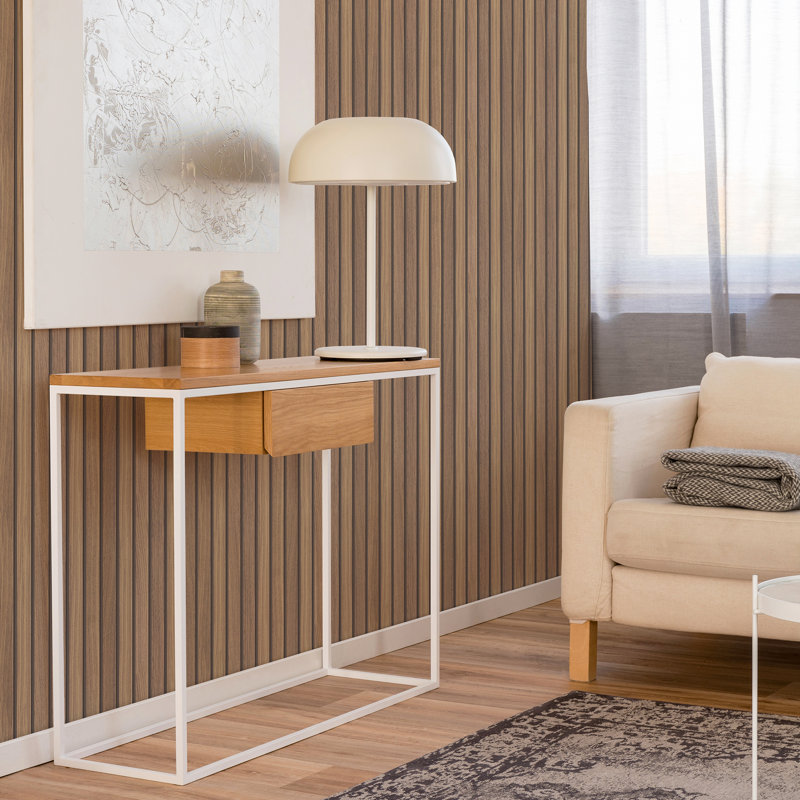 Papier peint naturel avec lattes de bois