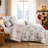 Southshore Fine Linens Frosted Pines Oversized Comforter Bedding Set, 6-Piece with Decorative Pillows, Full / Queen-135987633
