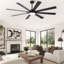 Ventilateur de plafond noir 72 pouces Mordern-126724625