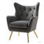 Conrado Upholstered Wingback Chair with Ottoman-86448167