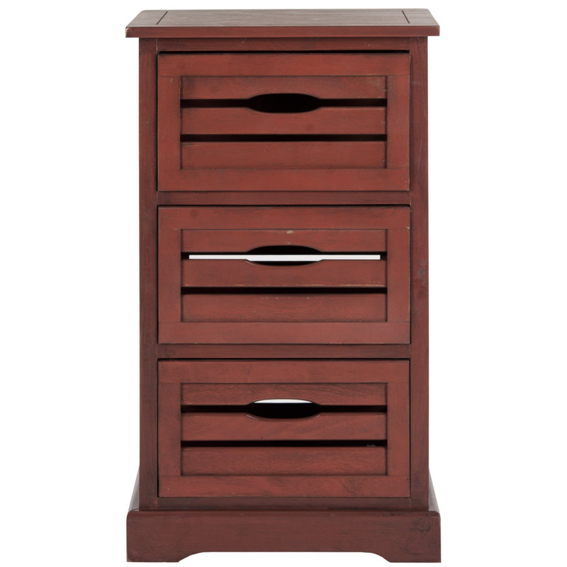 Regan Solid Wood Accent Chest, Red