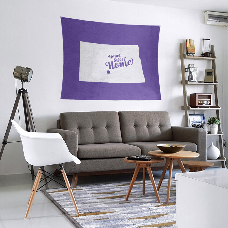 Tapisserie Home Sweet Bismarck, H 51 po x l 60 po, Mauve