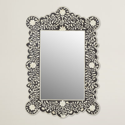 Vivienne Arched Bone Inlay Wall Mirrored