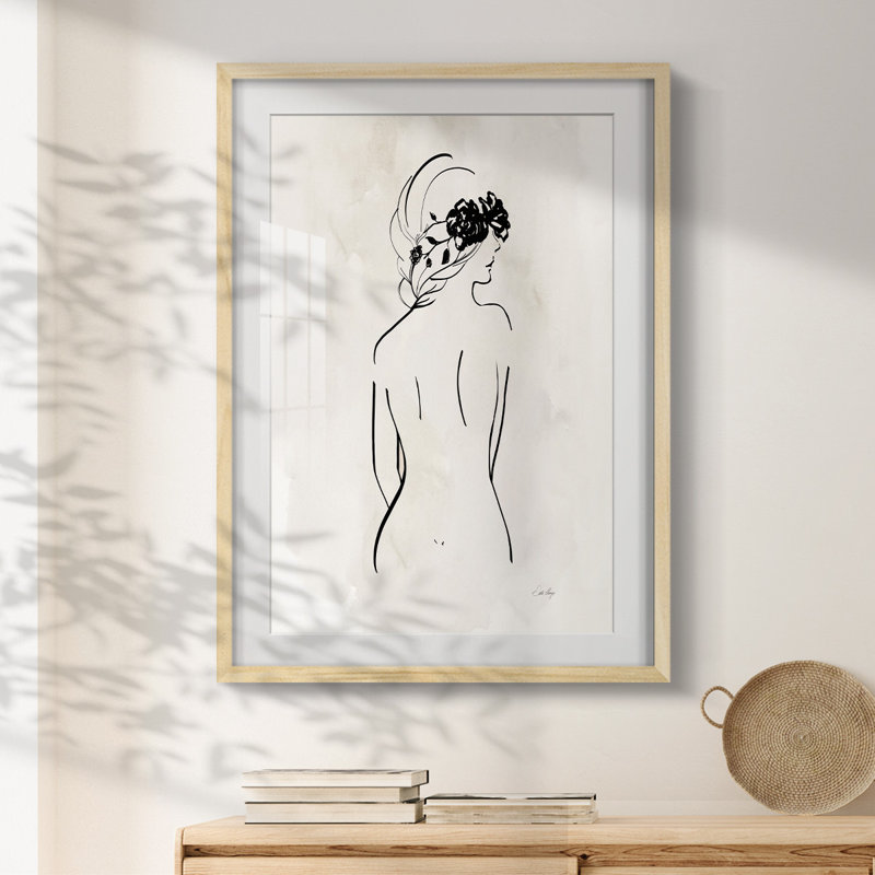 Ciceklic - Toile tendue avec châssis, Naturel, H 28,5 po x l 20,5 po