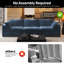 Canapé modulaire LoveSeat Cloud, canapé en velours côtelé, ensemble 2 pièces sans assemblage requis-297653755-297653752