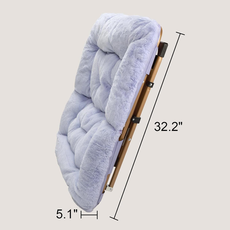 Margrate 27,5 po de largeur, Fausse fourrure mauve