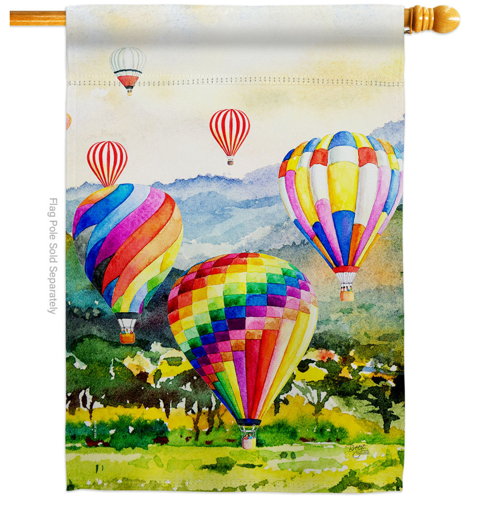 Double Sided Polyester Garden Flag Breeze Decor 