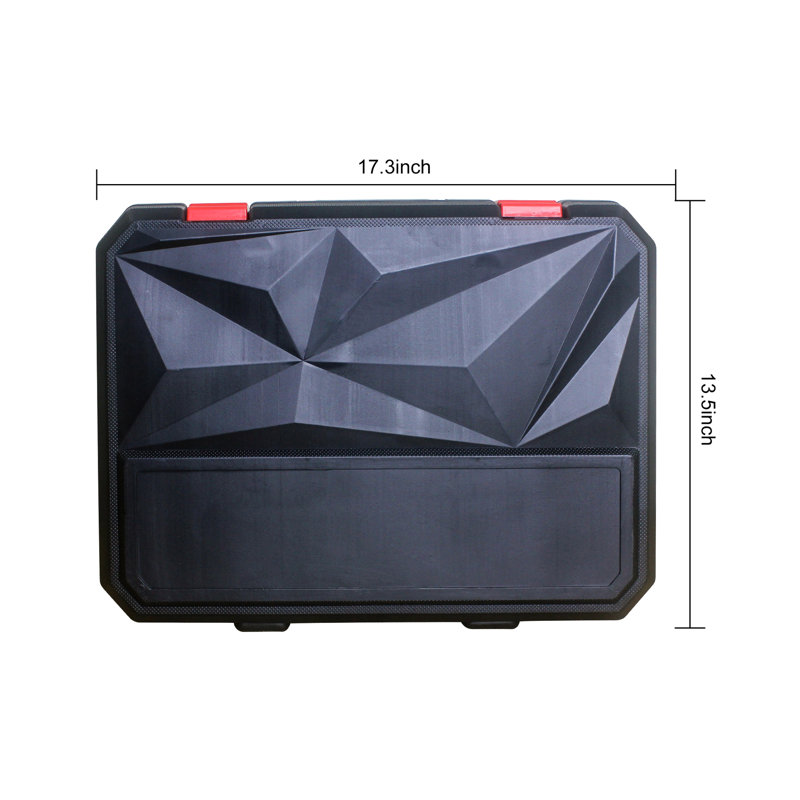 Boîte à outils noire 238 pièces - pratique pour les travaux professionnels, avec règle à ruban transparent, marteau forgé CrV, poignée confortable, pinces réglables, tournevis de précision: