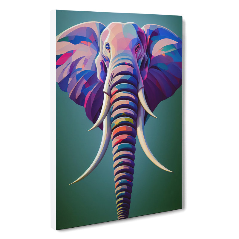 Splendid Elephant - Wrapped Canvas, 76cm H x 50cm W x 3cm D