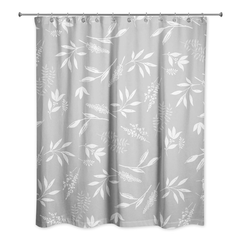 Rideau de douche simple Perine, gris
