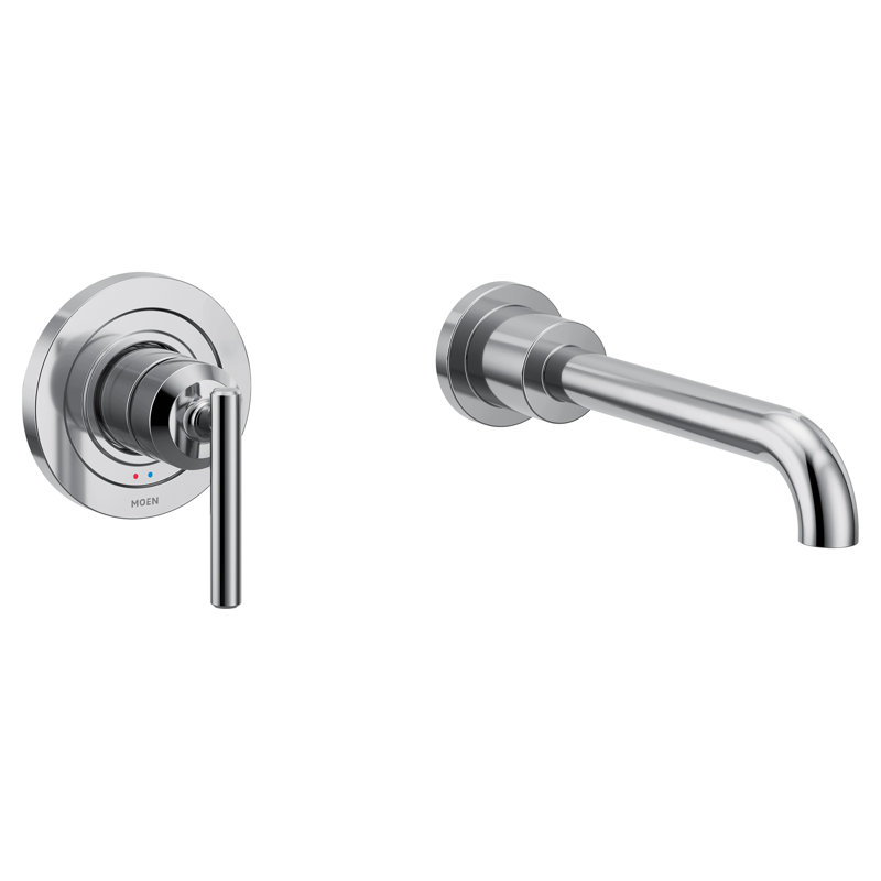 Robinet de baignoire mural monocommande à haut débit avec bec 10 po Gibson, Chrome