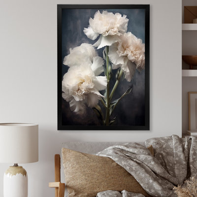 Impression sur toile noir et blanc avec œillets
