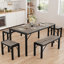 Ezzah Dining Set, Dining Table with Benches-771248274-746919456-746919459