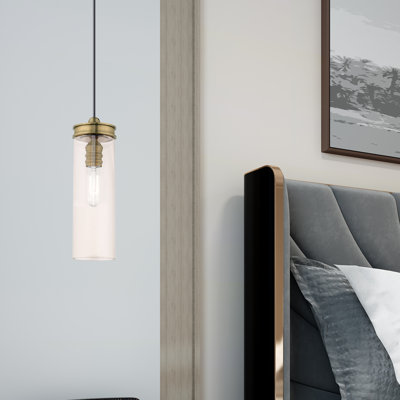 Luminaire suspendu cylindrique à 1 lumière Alanys