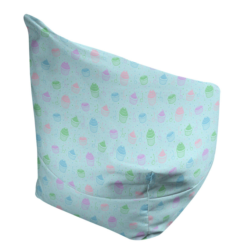 Petite chaise à sacs à billes & Leffel, H 120 po x l 2 po x P 60 po, Bleu, Rembourrage poly