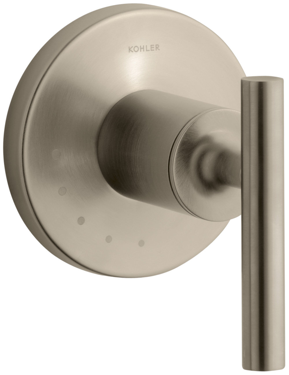 Purist Volume Control Valve Trim with Lever Handle, Vibrant Brushed Bronze