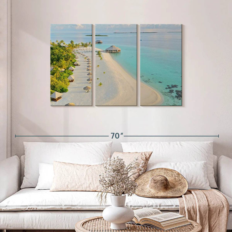 Gillard Dhonfanu Island Coast, H 28 po x l 45 po