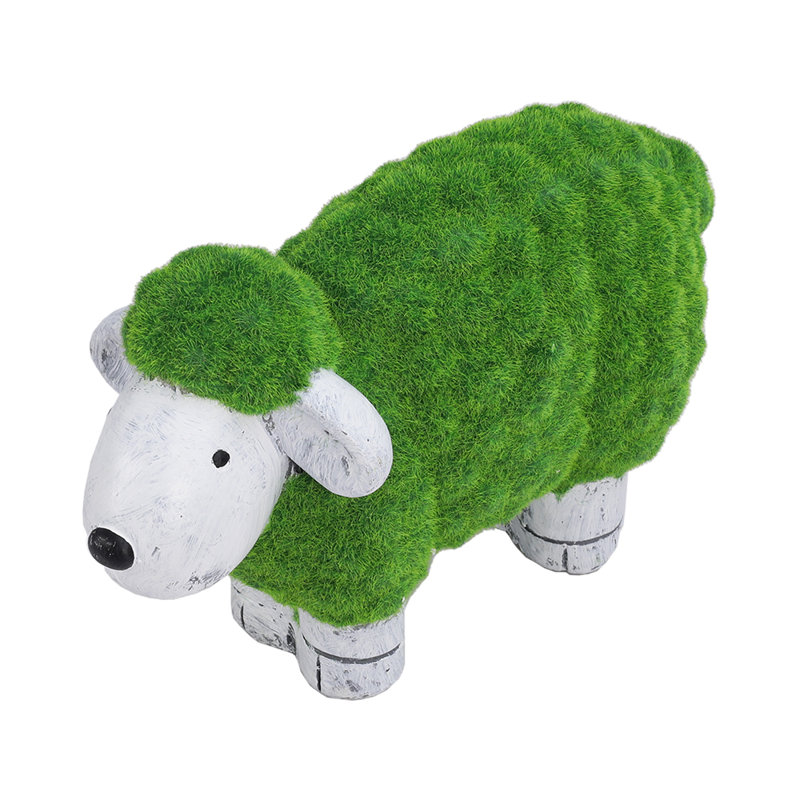 Pittston Grass and Stone Effect Sheep Statue