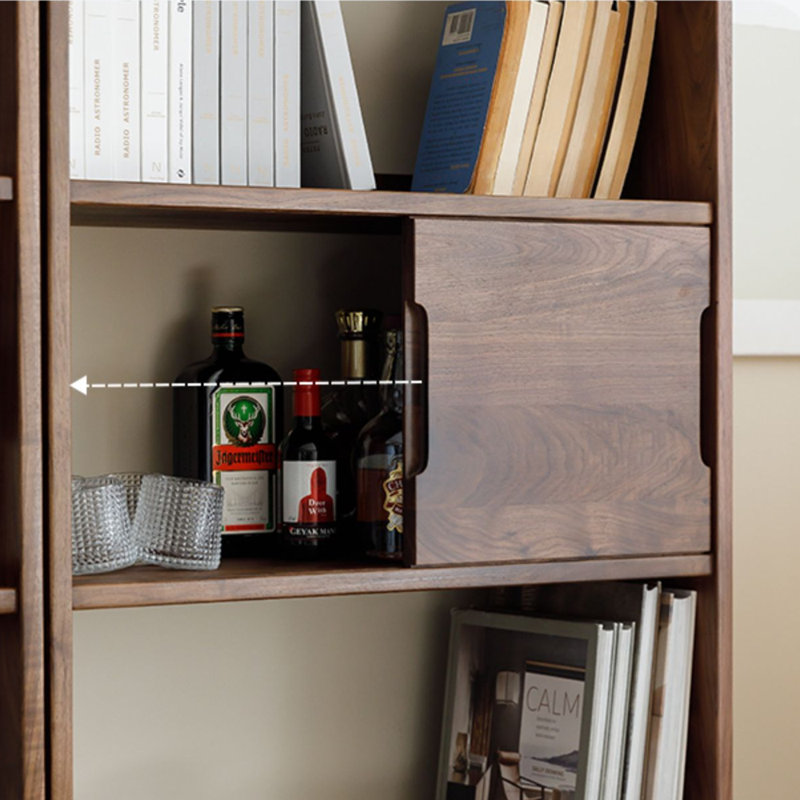 Solid wood household bookcase