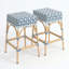 Tabourets de bar en polyuréthane tissé Coastal-1983574787