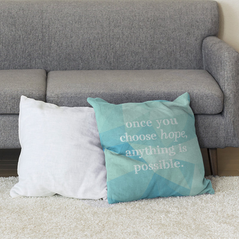 Coussin de sol pierres précieuses choisissez Hope, 40 po x 40 po, Zircon