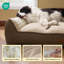 Lit orthopédique confortable pour chiens de taille moyenne, canapé-lit lavable imperméable très épais avec housse en sherpa, base antidérapante-120992756-135214798
