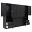 Lit escamotable mural avec placard, tiroirs et tablettes pour des solutions de rangement polyvalentes et peu encombrantes-558201436