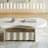 Cream wave tea table