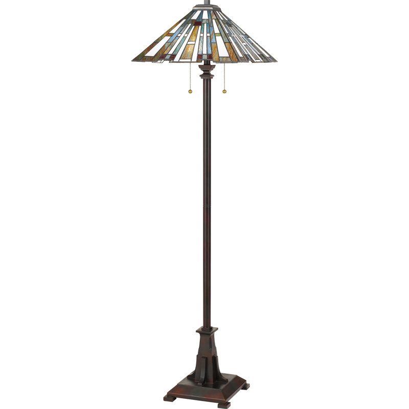 LosPalmos 62'' Gray Traditional Floor Lamp
