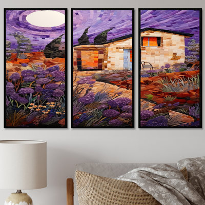 Ensemble de salon art mural blanc White Moon