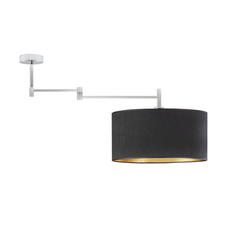 Iuka Swing Arm Sconce, Black