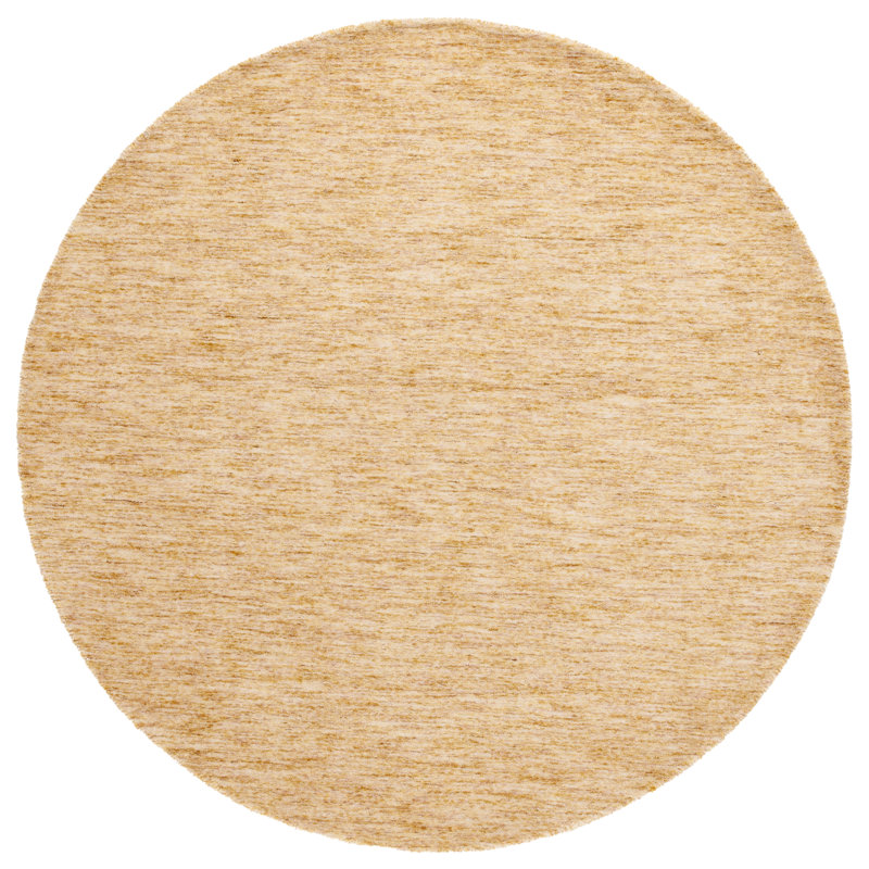 Tapis en laine tissé à la main Himalaya, Rond 6 pi