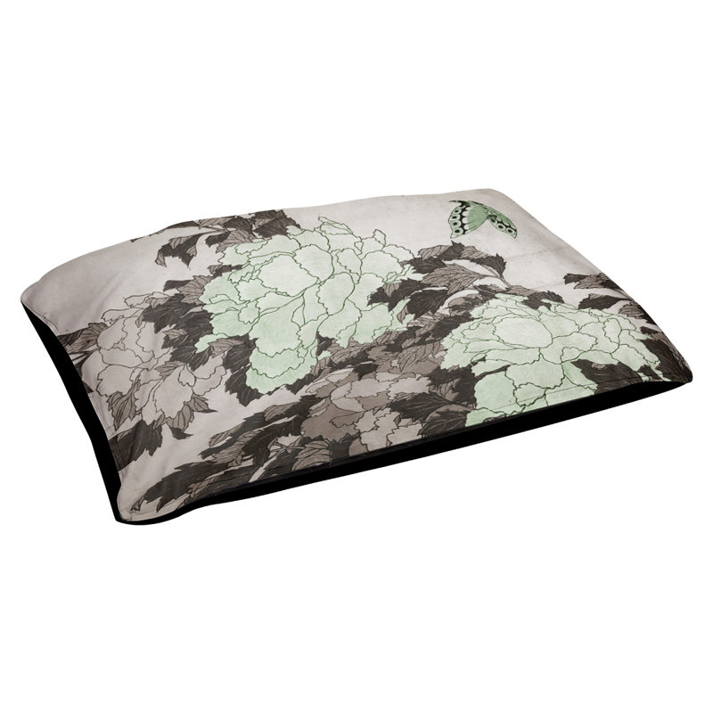 Coussin Burkart, L 42 po x l 52 po, Vert / Noir
