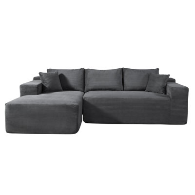 Boneless high density foam sectional sofa