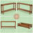 Couch Side Table,Console Table,Entryway Table,2-Tier Foyer Table