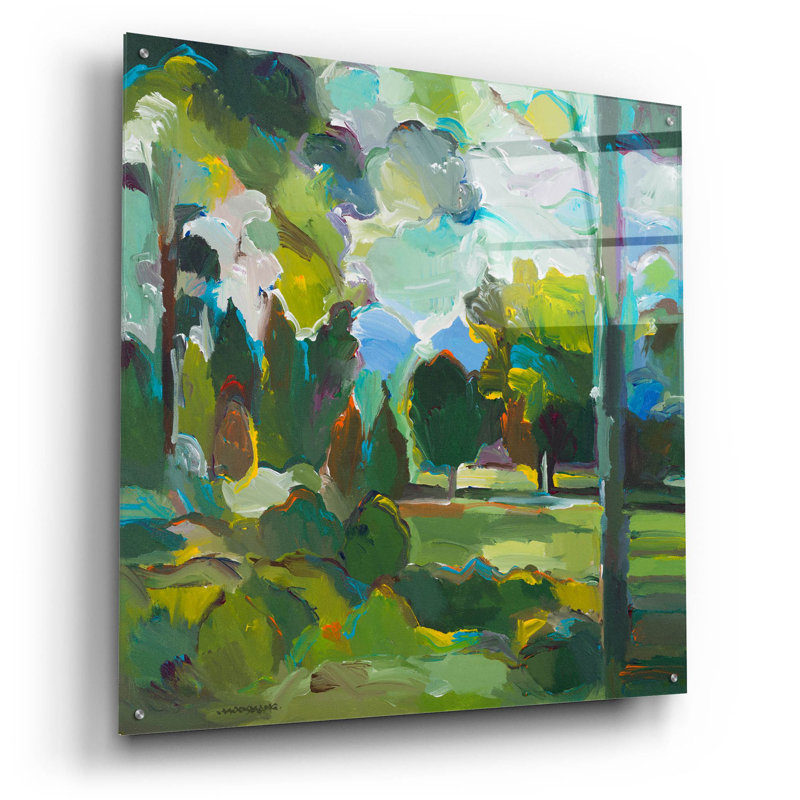 «Valley of Green» par Hooshang Khorasani, H 36 po x l 36 po x P 0,2 po