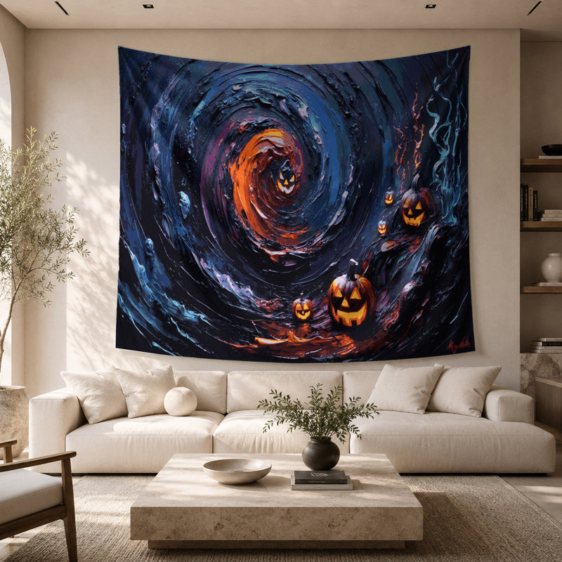 Tapisserie murale d'Halloween, 26 po x 36 po