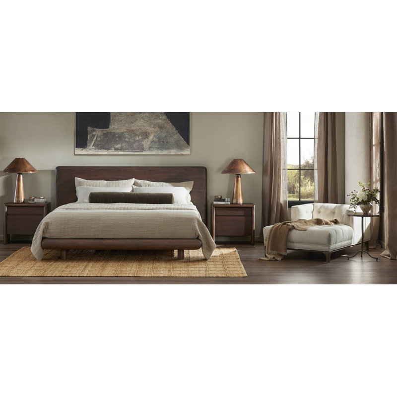 Nigel 2 - Drawer Solid Wood Nightstand