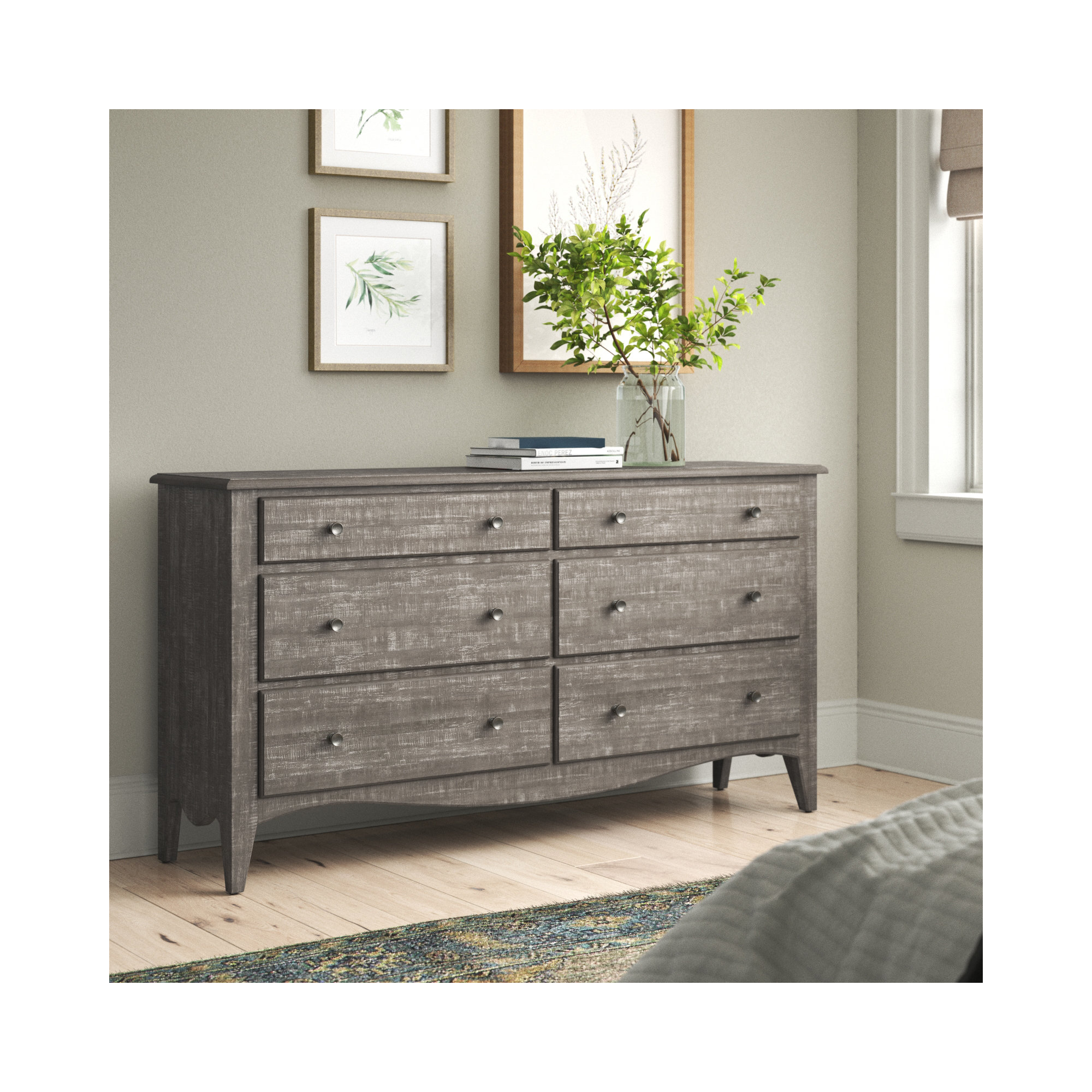 Holton 6 - Drawer Dresser, Camel