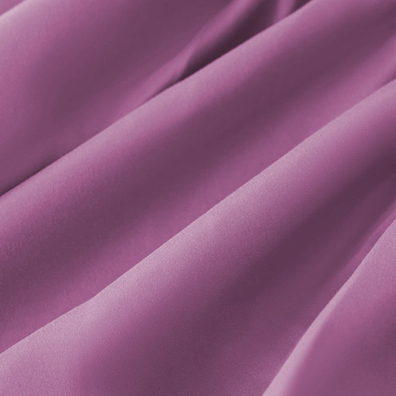 Super Soft Extra Deep Pocket Microfiber Brushed Fitted Sheet, Purple, Kingsize (5')