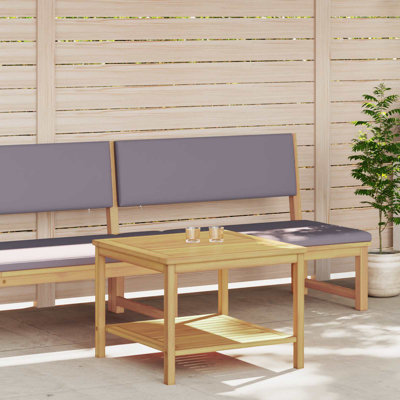Huile de table d'appoint vidaXL naturelle 23,62 po x 23,62 po x 17,72 po