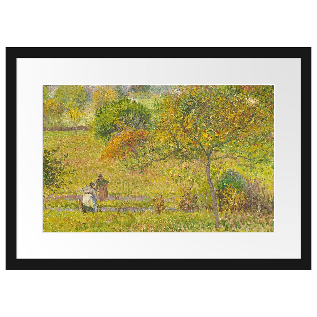 Gerahmter Kunstdruck Automne À Eragny von Camille Pissarro