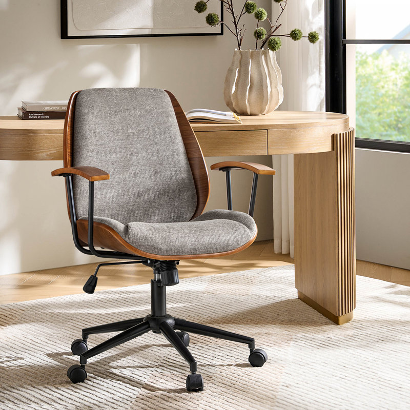 Chaise de bureau Oswina, Tanné