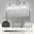 3-Light Crystal Bathroom Light Fixtures