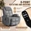 Fauteuil de massage inclinable avec fonction pivotante et berçante-1351929048