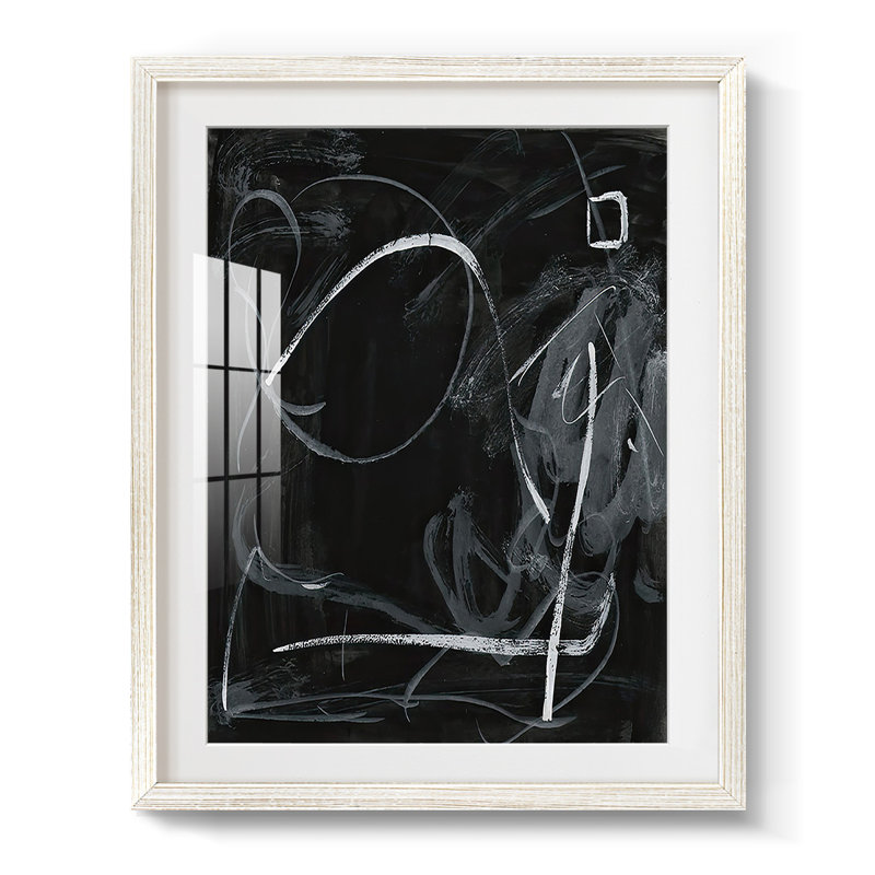 Erase II -Framed Print, 28.5" H x 20.5" W, White