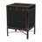 Baxton Studio Laura Vintage Black Canvas Lift-Top Trunk End Table