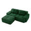 Canapé modulaire moderne en forme de L, tissu de velours côtelé à compression et sans assemblage-123043445